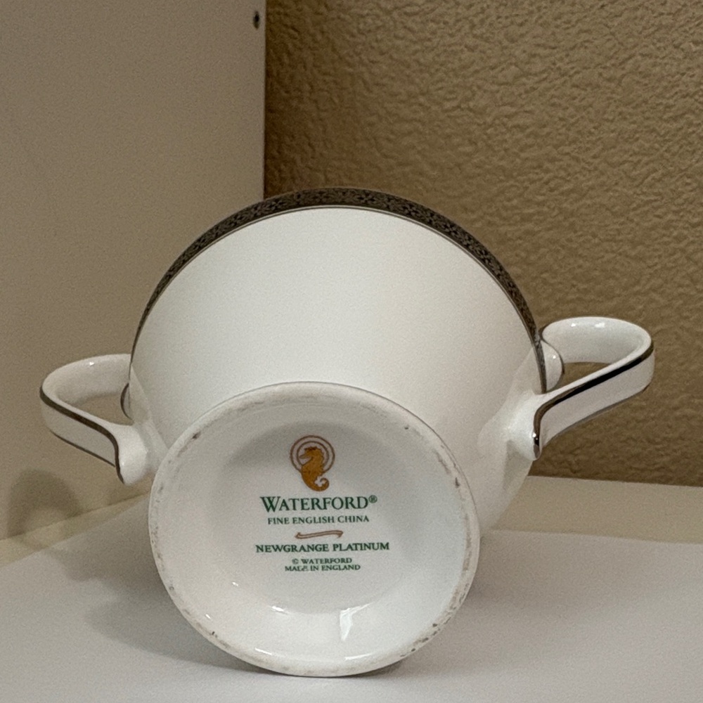 Vintage | Rare | Waterford NewGrange Platinum Sugar Bowl | Rare - Picture 2 of 3
